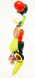 Small Ristra/ String of Ceramic Vegetables, with 11 Veggies-17 Inches Long