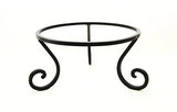 Handmade Wrought Iron Chimenea or Pot Stand, Bronze Color-8 Inches High X 14 Inches in Diameter