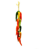 Large Ristra/ Sting of Ceramic Chili Hungaro, with 16 Chiles-25 Inches Long