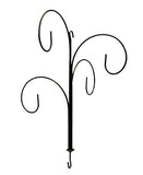 Four Hook Wrought Iron Hanging Ornament Display Stand-22 Inches High X 18.5 Inches Wide