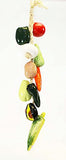 Large Ristra/ String of Ceramic Vegetables, with 11 Veggies, 30 Inches Long