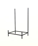 Handmade Wrought Iron Rectangular Bowl Stand, Bronze Color-19.5 Inches High X 11.75 Inches Wide X 8 Inches in Deep