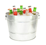 4.5 Gallon Galvanized Wash Tub with Handles-9 7/8 Inches High x 13.25 Inches in Diameter