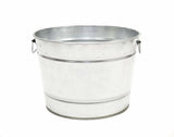 4.5 Gallon Galvanized Wash Tub with Handles-9 7/8 Inches High x 13.25 Inches in Diameter