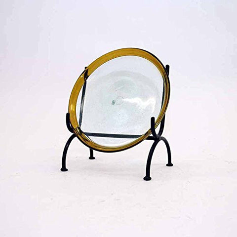 Wrought Iron Platter Stand/Easel-10 Inches High X 9.5 Inches Wide, Bronze Color