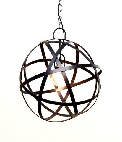 Sphere Hanging Lamp w/ Socket Set-18 Inches Diameter