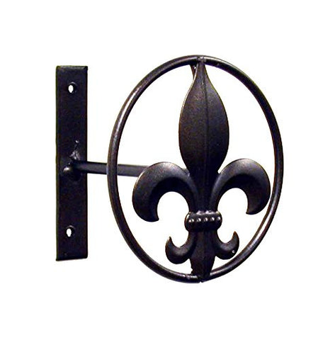 Iron Fleur De Lis Curtain Tie Back-4 Inches Deep