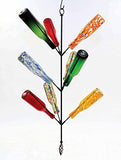 Wrought Iron Hanging Bottle Tree, Holds 9 Bottles-41 Inches High