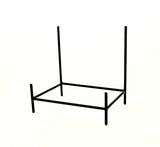 Wrought Iron Rectangular Bowl Stand-12 Inches High X 11.75 Inches Wide X 8 Inches in Diameter