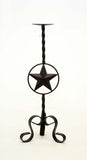 Wrought Iron Star Candle Holder, Medium-18 Inches High