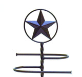 Iron Bath Towel Stand, S Shaped and Star Design-17 Inches High