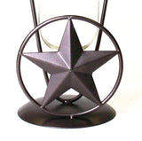 Star Votive Holder With Glass Insert-6 Inches High