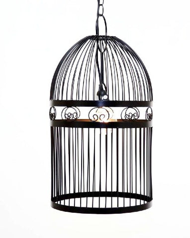 Bird Cage Hanging Lamp/Chandelier w/ Socket set- 24 Inches High X 12 Inches in Diameter