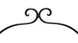 Handmade Wrought Iron Single Tier Plate Rack-12 Inches High X 8 Inches in Diameter