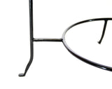 Handmade Wrought Iron Single Tier Plate Rack-12 Inches High X 8 Inches in Diameter