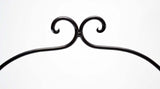 Handmade Wrought Iron Double Tier Plate Rack- 17.5 Inches High X 8 Inches Diameter
