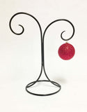 Laredo Wrought Iron Ornament Stand, Double Hook-12 Inches Tall