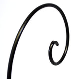 Wrought Iron Ornament or Globe Display Stand, Single Hook-16.5 Inches High