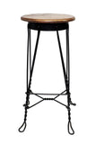 Wrought Iron Ice Cream Parlor Stool, Large-28 Inches High X 13 Inches in Diameter