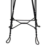 Wrought Iron Ice Cream Parlor Stool, Large-28 Inches High X 13 Inches in Diameter