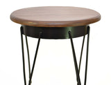 Wrought Iron Ice Cream Parlor Stool, Medium-20.25 Inches High X 13 Inches in Diameter