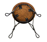 Wrought Iron Ice Cream Parlor Small Stool-12.5 Inches High X 13 Inches in Diameter