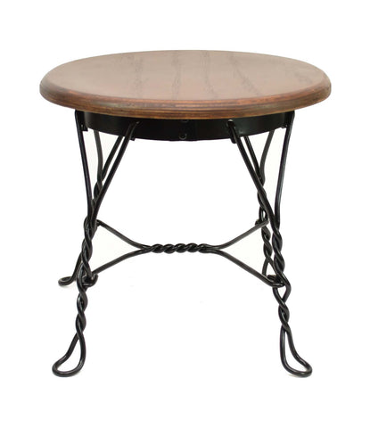 Wrought Iron Ice Cream Parlor Small Stool-12.5 Inches High X 13 Inches in Diameter