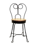 Antique Reproduction Ice Cream Parlor Furniture Set, Table and 2 Chairs