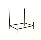 Wrought Iron Rectangular Bowl Stand-12 Inches High X 11.75 Inches Wide X 8 Inches in Diameter