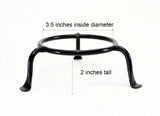 Basic Wrought Iron Display Ring Stands- 3.5 Inches Diameter x 2 Inches High