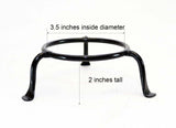 Basic Wrought Iron Display Ring Stands-3.5 Inches Diameter X 2 Inches High
