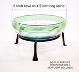 Basic Wrought Iron Display Ring Stands- 4.5 Inches Diameter x 2 Inches High