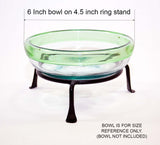 Basic Wrought Iron Display Ring Stands-4.5 Inches Diameter X 2 Inches High