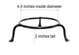 Basic Wrought Iron Display Ring Stands-4.5 Inches Diameter X 2 Inches High