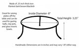 Metal Plate Riser-3.25 Inches High X 8 Inches in Diameter