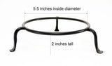 Basic Wrought Iron Display Ring Stand, Bronze Color-5.5 Inches Diameter X 2 Inches High