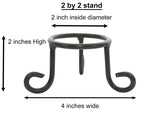 Laredo Import 2 by 2 Iron Display Stand, Small - 2 Inches Diameter x 2 Inches High
