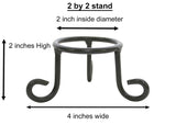 Laredo Import 2 by 2 Iron Display Stand, Small - 2 Inches Diameter X 2 Inches High