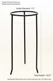 Wrought Iron Tripod Base-18.25 Inches High X 7.5 Inches Diameter