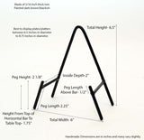 Plate Easel-6.5 Inches Tall by 6 Inches Wide, Great for 6.5 Inch to 8.75 Inch Plate
