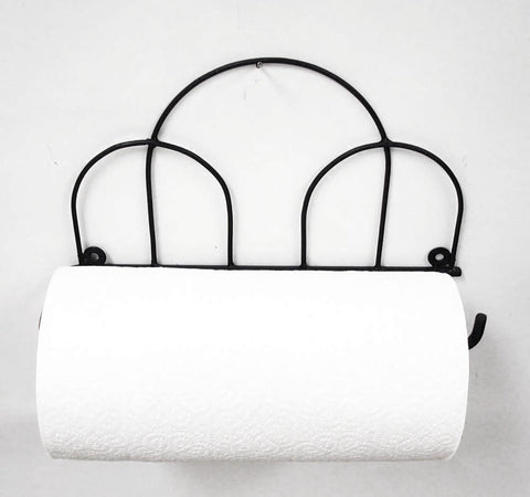 Wrought Iron Mission Paper Towel Holder-13 Inches Wide X 7.5 Inches High