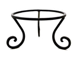 Forged Iron Pot Stand-8 Inches Tall X 12 Inches in Diameter, Painted Bronze