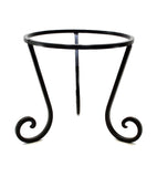 Wrought Iron Pot Stand-16 Inches High X 12 Inches in Diameter, Painted Bronze