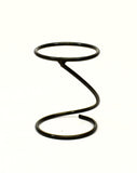Spiral Iron Base-5 Inches High X 3.5 Inches in Diameter, Handmade and Painted Bronze
