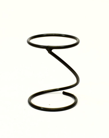 Spiral Iron Base-5 Inches High X 3.5 Inches in Diameter, Handmade and Painted Bronze