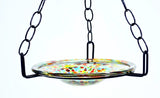 Small Hanging Bird Feeder with Confetti Bowl-16 Inches High X 8-10 Inches Wide