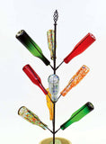 Wrought Iron Bottle Tree Stake, Holds 9 Bottles-48 Inches High