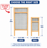 Large Washboard with Tin-23 Inches High X 12.25 Inches Wide