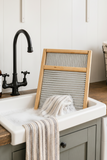 Large Washboard with Tin-23 Inches High X 12.25 Inches Wide