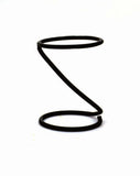 Wrought Iron Spiral Stand-7 Inches Tall, Inside Diameter of the ring is 5 Inches, Dark Bronze Color